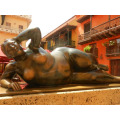 European naked fat lady sculpture sexy nude lying woman figures statue